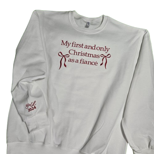 Fiancé First Christmas Sweatshirt